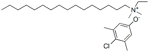 ethylhexadecyldimethylammonium 4-chloro-3,5-dimethylphenolate Structure