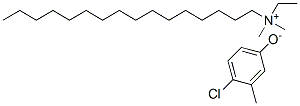 ethylhexadecyldimethylammonium 4-chloro-3-cresolate Structure