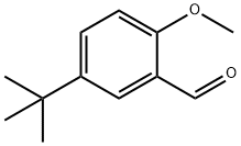5-(TERT-ブチル)-2-メトキシベンゼンカルブアルデヒド 化学構造式