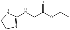 Glycine,  N-(4,5-dihydro-1H-imidazol-2-yl)-,  ethyl  ester 化学構造式