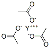 四水合乙酸钇(III) 结构式