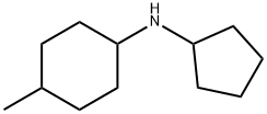 N-シクロペンチル-4-メチルシクロヘキサンアミン 化学構造式