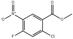 METHYL 2-CHLORO-4-FLUORO-5-NITROBENZOATE Struktur