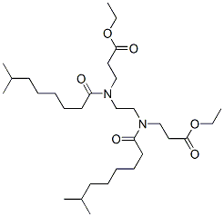 diethyl N,N'-ethane-1,2-diylbis[N-(1-oxoisononyl)-beta-alaninate] Structure