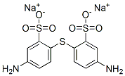 disodium 2,2'-thiobis[5-aminobenzenesulphonate] Struktur
