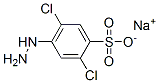 sodium 2,5-dichloro-4-hydrazinobenzenesulphonate Structure
