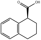 (S)-1,2,3,4-テトラヒドロ-1-ナフトエ酸 化学構造式