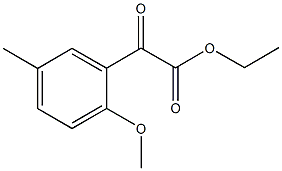 ETHYL 2-METHOXY-5-METHYLBENZOYLFORMATE Struktur