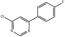 4-クロロ-6-(4-フルオロフェニル)ピリミジン 化学構造式