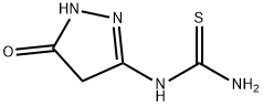 Urea,  1-(5-oxo-2-pyrazolin-3-yl)-2-thio-  (7CI) 结构式
