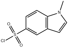 1-メチル-1H-インドール-5-スルホニルクロリド 化学構造式