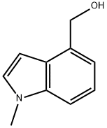 (1-メチル-1H-インドール-4-イル)メタノール 化学構造式