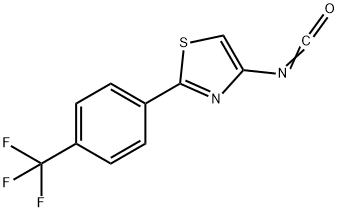 4-ISOCYANATO-2-[4-(TRIFLUOROMETHYL)PHENYL]-1,3-THIAZOLE Struktur