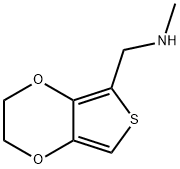 N-(2,3-ジヒドロチエノ[3,4-B][1,4]ジオキシン-5-イルメチル)-N-メチルアミン 化学構造式