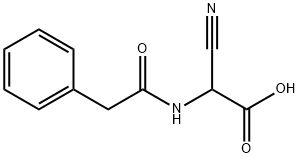Acetic  acid,  cyano[(phenylacetyl)amino]-  (9CI) Structure