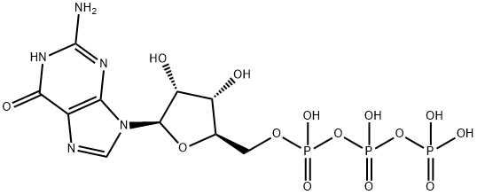 グアノシン5'-トリホスファート 化学構造式