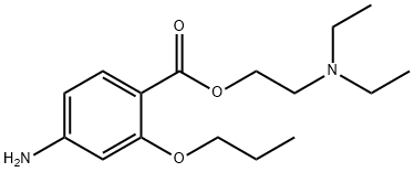 4-アミノ-2-プロポキシ安息香酸2-(ジエチルアミノ)エチル 化学構造式