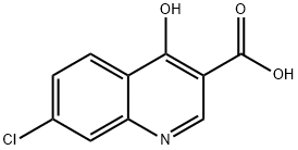 7-CHLORO-4-HYDROXY QUINOLINE-3-CARBOXYLIC ACID Struktur