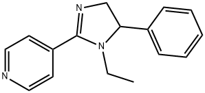 4-(4,5-Dihydro-1-ethyl-5-phenyl-1H-imidazol-2-yl)pyridine Struktur