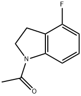1-アセチル-4-フルオロインドリン 化学構造式