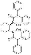 (1R,2R)-N,N'-ジヒドロキシ-N,N'-ビス(ジフェニルアセチル)シクロヘキサン-1,2-ジアミン 化学構造式