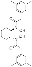 (R)-CBHA-DMDA,  (1R,2R)-N,Nμ-Dihydroxy-N,Nμ-bis(3,5-dimethyldiphenylacetyl)-cyclohexane-diamine,  N,Nμ-(1R,2R)-1,2-cyclohexanediylbis[α-(3,5-dimethylphenyl)-N-hydroxy-3,5-dimethyl-benzeneacetamide] Structure