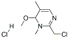 2-(chloromethyl)-3,5-dimethyl-4-methoxypyrimidine hydrochloride Struktur