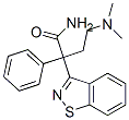 4-dimethylamino-2-phenyl-2-(1,2-benzisothiazol-3-yl)butyramide Structure