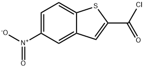 5-硝基-1-苯并噻吩-2-羰酰氯,86010-32-4,结构式
