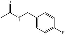N-((4-フルオロフェニル)メチル)エタンアミド 化学構造式