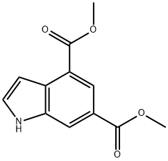 4,6-INDOLE DICARBOXYLIC ACID METHYL ESTER, 86012-83-1, 结构式