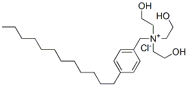 (p-dodecylbenzyl)tris(2-hydroxyethyl)ammonium chloride Struktur