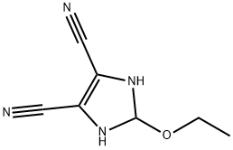1H-Imidazole-4,5-dicarbonitrile,  2-ethoxy-2,3-dihydro- Struktur