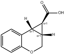 (1R,1aR,7bS)-1,1a,2,7b-tetrahydrocyclopropa[c]chroMene-1-carboxylic acid 结构式