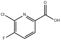 2-氯-3-氟吡啶-6-甲酸, 860296-24-8, 结构式