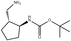 2-(BOC-AMINO)-CYCLOPENTANEMETHANAMINE Structure