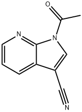 1-Acetyl-3-cyano-7-azaindole,  1-Acetyl-1H-pyrrolo[2,3-b]pyridine-3-carbonitrile Structure