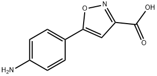 3-(4-AMINO-PHENYL)-ISOXAZOLE-5-CARBOXYLIC ACID Structure