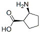 (1R,2S)-2-amino-cyclopentanecarboxylic acid 结构式