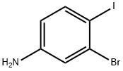 3-ブロモ-4-ヨードアニリン 化学構造式