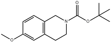 tert-butyl 6-methoxy-3,4-dihydroisoquinoline-2(1H)-carboxylate 化学構造式