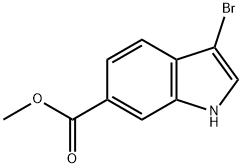 METHYL 3-BROMOINDOLE-6-CARBOXYLATE Struktur