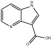 1H-ピロロ[3,2-B]ピリジン-3-カルボン酸 化学構造式