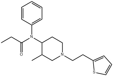 3-メチルチオフェンタニル 化学構造式