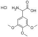 2-AMINO-2-(3,4,5-TRIMETHOXYPHENYL)ACETIC ACID HYDROCHLORIDE Structure