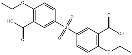 3,3'-Sulfonylbis[6-ethoxy-benzoic Acid] Structure
