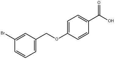 4-[(3-bromobenzyl)oxy]benzoic acid Structure