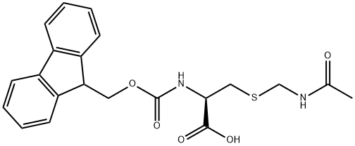 芴甲氧羰基-S-乙酰氨甲基-L-半胱氨酸 结构式