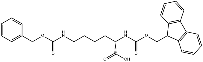 N'-芴甲氧羰基-N-苄氧羰基-L-赖氨酸,86060-82-4,结构式