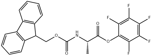 N-芴甲氧羰基-L-丙氨酸五氟苯酯, 86060-86-8, 结构式